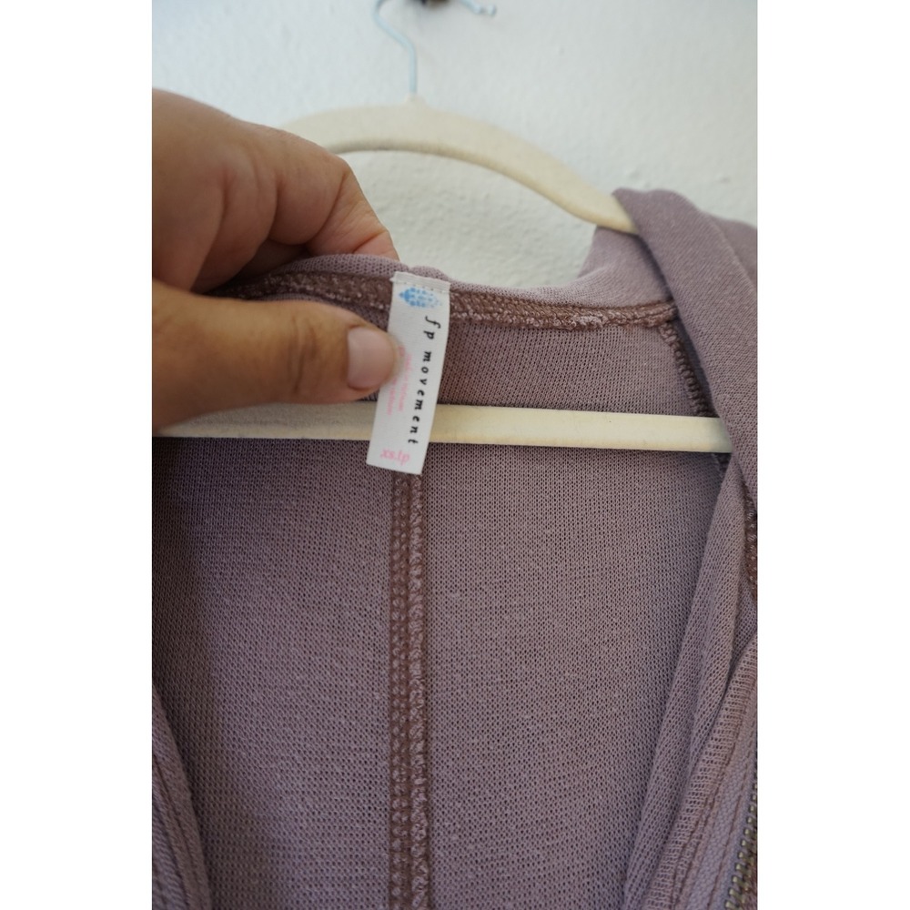 FP Movement Franklin Hills Jumpsuit Knit Boho Distressed Harem Hooded‎ Mauve XS - Picture 6 of 12